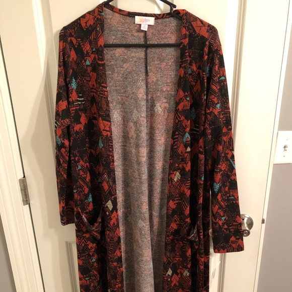 LuLaRoe Sweaters - LuLaRoe Sarah sweater medium orange black NWT